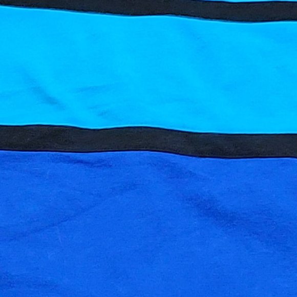 EXPRESS Black Blue Teal Short Stretch Skirt Size 4 - Picture 15 of 15